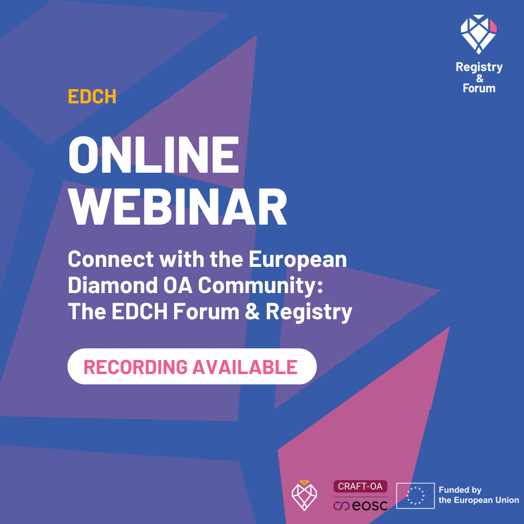 EDCH Forum & Registry webinar: Recording now available
